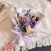 Miniramo de Flores Secas, Regalo de Bendición Navideña, Decoración de Escritorio, Pequeños Objetos Florales Creativos, Regalo para Novia, Flor Terminada