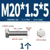 Tornillo Hexagonal Externo de Rosca Fina de Acero Inoxidable 304 M6M8M10M12M14M16M18M20*1/1.25/1.5
