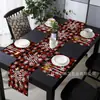 Conjunto de jogo americano e caminho de mesa estilo americano de Natal, suprimentos de decoração para festas de Natal em restaurantes, conjunto de jogo americano e caminho de mesa de linho