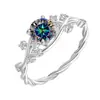 Anillo de moissanita de plata esterlina S925, moderno anillo de diamantes Vine que combina con todo, venta transfronteriza, diseño de nicho, anillo avanzado