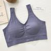 Cross-border Plus Fertilizante Plus Seamless Fixed Cup Sports Non-steel Ring Wrap Bra Vest Plus Size Beautiful Back Tube Top Mulheres