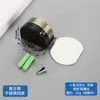 Tope de puerta superior de acero inoxidable sin perforaciones Tope de puerta de succión al suelo tipo Tortuga con resistencia magnética para puerta, goma gruesa anticolisión, tope de puerta montado en el suelo