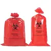 Bolsa de Basura para Residuos Médicos con Cordón Amarillo Engrosada Boca Plana Grande Portátil Tipo Cuerda para Llevar Venta al por Mayor por Lote
