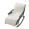 Cojín Grueso de Felpa para Sillón Reclinable Rayado Acolchado con Terciopelo Adicional Más Algodón Plegable Cojín para Sofá Perezoso Silla Mecedora Todo en Uno
