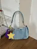 Bolso de Hombro de Mezclilla de Diseño Nicho Coreano para Mujer 2026 Modelo Nuevo para el Trabajo y los Viajes Pequeño Bolso de Mano Bolso Cruzado de Hombro Único
