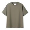 230g crewneck camiseta algodão pesado manga curta verão maré marca frouxa base camisa t-shirt grupo classe roupas bordadas logo