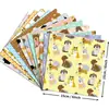 Más Vendido 12 Hojas/Paquete Álbum de Fotos DIY Papel para Scrapbooking Perro Negro y Gris Compra Directa Transfronteriza Venta al por Mayor Papel de Material Lindo