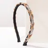 Diadema He Ming Estilo Nuevo Transfronterizo Retro Trabajo Pesado Cadena Retorcida Pedrería Borde Delgado Diadema Sensación de Alta Gama Estilo de Corte Tocador