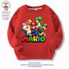 Sudaderas para niños Primavera y Otoño 2024 Ropa Nueva Dibujos Animados Medio Abiertos Ropa para Niños Grandes Tops Aterciopelados Engrosados Otoño e Invierno para Niños