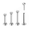 Piercings Labiais de Aço Inoxidável 316L Cobertos de Diamantes, Piercings de Orelha, Joias para Piercing Atacado, Joias para Piercing Atacado em Estoque