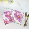 Fornecimento Direto do Fabricante de Guardanapos Coloridos com Tema de Flores e Grama para Feliz Aniversário e Guardanapos Festivos de Flores e Grama