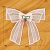 En stock, organza de poliéster soluble en agua, bordado de encaje, cereza, lazo tridimensional, accesorios de ropa DIY.