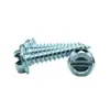 Tornillo Autoperforante con Cabeza Plana Hexagonal con Brida y Punta 10 # Tornillos Autoperforantes de Alta Resistencia con Ranura Plana Amortiguada