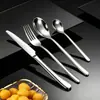 Alça grossa transfronteiriça Série Moonlight Talheres para comida ocidental faca de bife e garfo sensação de alta qualidade colher colher de sobremesa garfo de aço inoxidável atacado