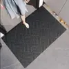 Alfombrilla personalizable con patrón de diamantes para entrada de casa, felpudo antideslizante, alfombra de recibidor, personalizable