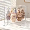 Caja de Almacenamiento de Exhibición Labubu Soporte de Exhibición para Colgantes Caja de Almacenamiento a Prueba de Polvo para Figuras Caja Ciega Transparente Colgante de Muñeco de Peluche