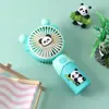 Nuevo Ventilador de Mano de Dibujos Animados de Panda, Ventilador Pequeño Portátil con Potente Potencia de Viento, Carga USB de Cinco Velocidades, Mini Ventilador de Luz