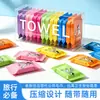 Toallas Comprimidas Desechables, Toallas de Baño, Extra Grandes y Gruesas, Toallas Faciales Suaves, Toallas de Limpieza de Algodón Puro Empacadas Individualmente