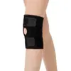 Joelheira esportiva para ciclismo, basquete, montanhismo, treino, corrida, suporte de joelho com suporte de mola aberta, equipamento de proteção esportiva em tecido OK