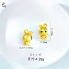 Colgante de Oso Conejo Conservador de Color Dragón de Dibujos Animados Niña de Pelo Largo Perro de Orejas Grandes Accesorios de Joyería Lindos Venta al por Mayor