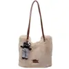 Bolso de Hombro Único 2026 Otoño/Invierno Felpa Moderno Lindo Nuevo para Mujer Gran Capacidad Tote Bolso Sencillo para el Trabajo Nicho