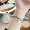 Pulsera trenzada de plata de ley 9999 para mujer, Pulsera de calabaza del Dios de la Riqueza amarilla, Pulsera versátil de alta gama personalizada como regalo para novia