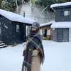 Cachecol Xadrez Colorido de Imitação de Caxemira para Mulheres Estilo Coreano Outono e Inverno Estudante Versátil Longo Quente Uso Duplo Xale Casual