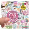 50 adesivos de graffiti criativos inspiradores para largar o álcool, decoração DIY para celulares e computadores, materiais à prova d'água para planners, adesivos de presente