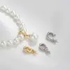 Retención de Color Fuerte Collar Pulsera Relleno de Oro de 14K Hebilla Desmontable Colgante de Perla Accesorios para Joyería Hecha a Mano DIY