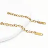 Corrente de Cauda de Aço Inoxidável Não Desbota Titânio Ouro 18K Corrente de Extensão Corrente Estendida Pulseira Colar Material Acessórios DIY