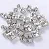 Diamante de Garra de Cristal de Vidrio Blanco con Forma Especial Diamante de Garra Diamante de Garra de Cuatro Agujeros Diamante de Garra DIY Equipaje Vestido de Novia Accesorios para el Cabello Accesorios para la Ropa