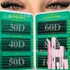 Amazon Set de Pestañas Postizas Transfronterizo 30D-100D Popular Europeo y Americano Libro de Pestañas DIY Paquete Mixto de Pestañas en Racimo de Fusión en Caliente Rizo D