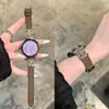 Design de Flor de Íris Adequado para Pulseira de Relógio Huawei Gt7/5, Watch 6, Padrão Lichia 3Pro, Pulseira de Pulso Feminina de Alto Padrão Estilo Chanel