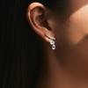 MODIAN MODIAN Plata S925 Estilo Dinero Antiguo Exquisitos Pendientes Colgantes de Gota de Agua Brillante Oscilante Japoneses y Coreanos para Mujer