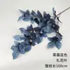 Materiales Florales Azul Niebla para Salones de Bodas, Materiales Florales de Rosa para Techos Altos, Decoración Suave para el Hogar al por Mayor, Arreglo Floral de Techo