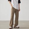 Pantalones Casuales Rectos de Seda de Hielo para Hombre Verano Delgado Nuevo 2024 Holgados Rayados Anti-Arrugas Caída Deportivos Pierna Ancha