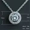 Collar de circonita redonda con diamantes de estilo coreano, joyería nupcial, regalo de cumpleaños, cadena de clavícula, gran oferta