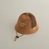 Moda Letra Chicas Soleadas Sombrero de Malla Corto Serie Maillard Transfronteriza Sombrero de Sol para Bebé Sombrero de Cubo Versátil para Niños