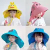 Sombrero Protector Solar para Niños Niños y Niñas Protección del Cuello Transpirable Sombrero de Pescador Protección UV Sombrero de Sol de Verano Sombrero Grande Ala Amplia Sombrero de Sol