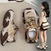 Zapatillas para niñas 2026 nuevas de primavera y otoño para niños, suela blanda, estilo papá, transpirables, versátiles, de moda, zapatillas para correr para niños mayores