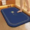 Alfombrilla Ovalada Simple de Tierra de Diatomeas para Baño y Entrada de WC, Felpudo Absorbente de Agua Antideslizante para Entrada, Alfombrilla de Piso al por Mayor