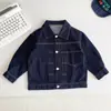 Valle del Viento 2026 Otoño Nueva Chaqueta Vaquera Retro Estilo Hong Kong para Niños y Niñas, Chaqueta Infantil Versátil y Elegante