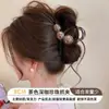 Pinza de tiburón de tamaño mediano para mujeres con cabello fino, para crear un recogido de media altura elegante, pinza de garra sofisticada y delicada para la parte posterior de la cabeza