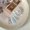 Presilhas Fofas e Doces para Meninas com Estampas Florais Coloridas, Presilhas Laterais, Presilhas para Franja, Presilhas para Testa, Grampos