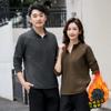 Casaco de lã de casal outono e inverno, suéter masculino e feminino para lazer ao ar livre, casaco casual quente, terno de grupo