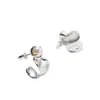 Pendientes de Perla Elegantes y Sencillos con un Toque de Lujo Ligero, Estilo Minimalista para el Uso Diario, Pendientes de Plata para Mujer