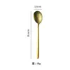 Tenedor Largo de Cristal de Titanio Puro Estilo Coreano, Cuchara de Mesa para el Hogar, Cuchara de Alto Valor para Acampar al Aire Libre, Cuchara para Postre
