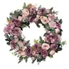 Nueva Corona de Primavera Corona de Flores Silvestres de Texas Primavera y Verano Puerta Principal Vegetación Artificial Decoración de Jardín Transfronterizo Amazon