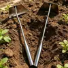 Nuevo Modelo Acero Inoxidable Todo en Uno Acero Blanco Azada Pequeña, Azada de Mano, Azada Pequeña para Hierba, Especial para Cavar Verduras y Jardinería