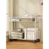 Prateleira de Balcão em Camadas Multicamadas Estante de Mesa Estante de Mesa Armazenamento Dormitório de Estudantes Escritório Armazenamento de Mesa